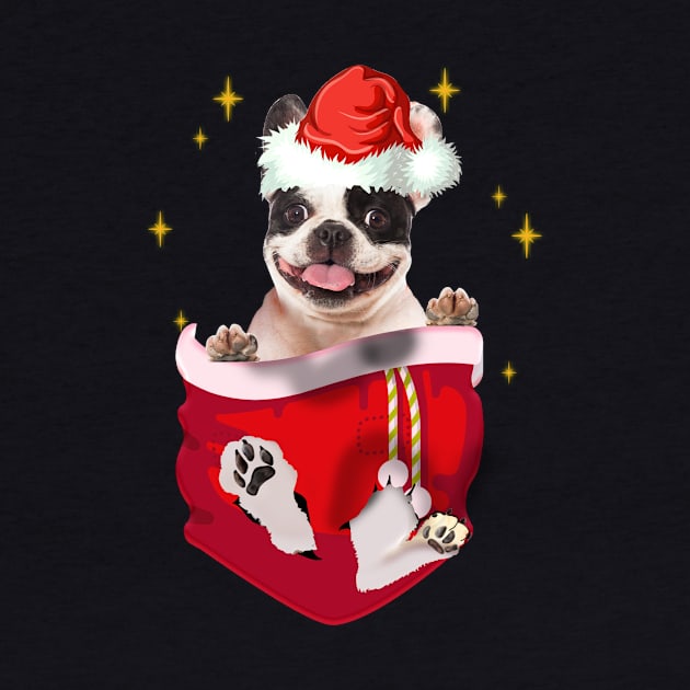 French Bulldog In Pocket Christmas Gift by Terryeare